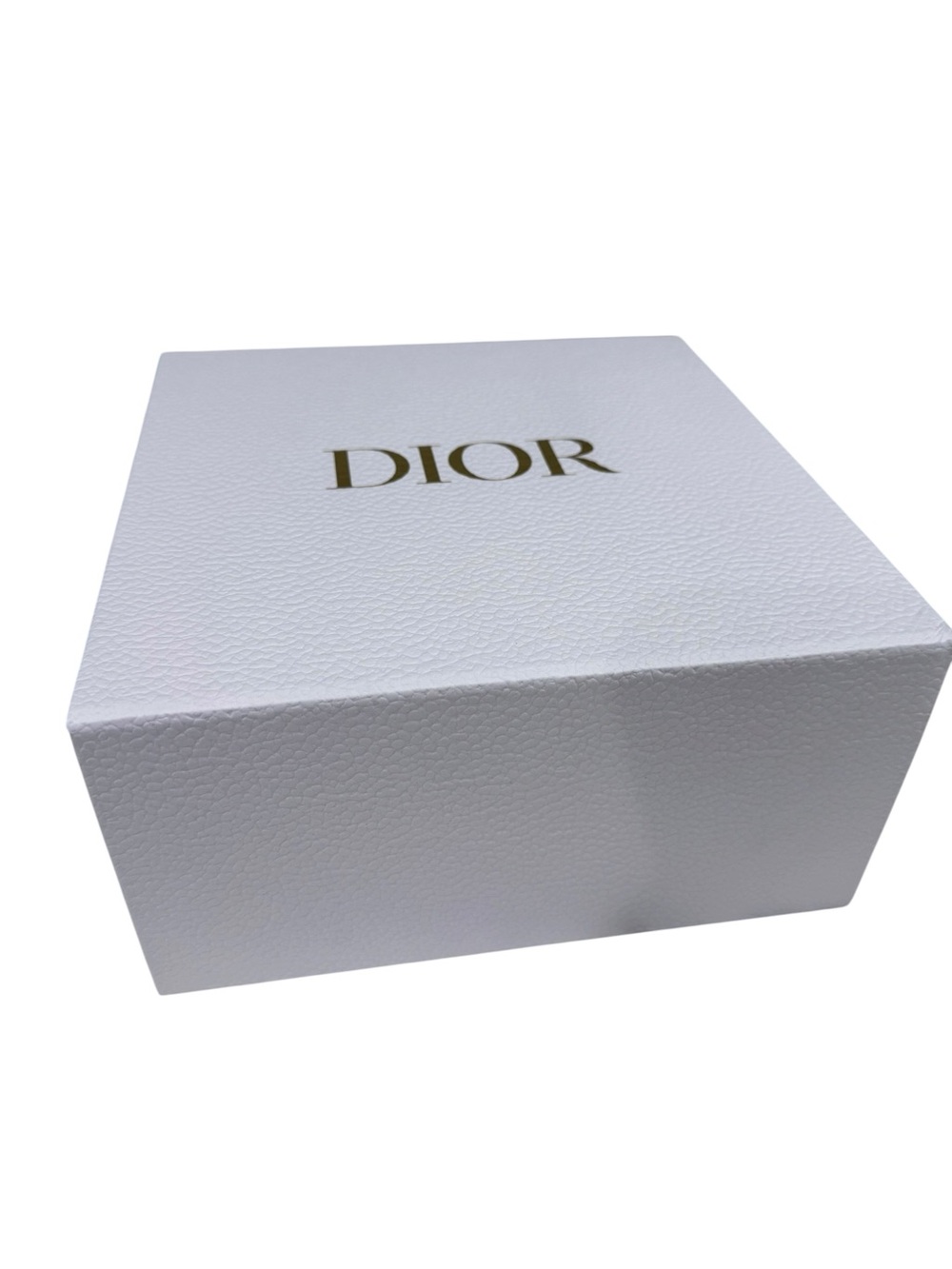 Dior White Gift Box with Gold Logo